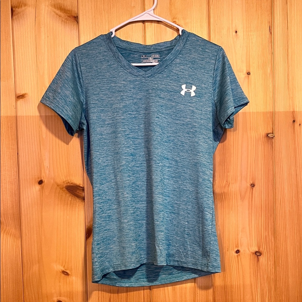 Under Armour Women’s Heathered Teal Short Sleeve Tee